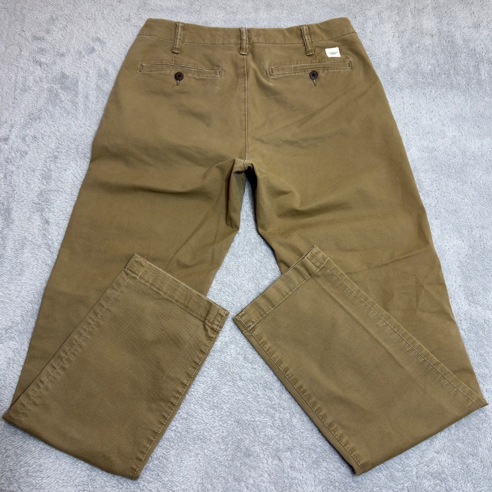 American Eagle Chino Pants Mens 30x32 Khaki Tan Flex Cotton Blend Trousers